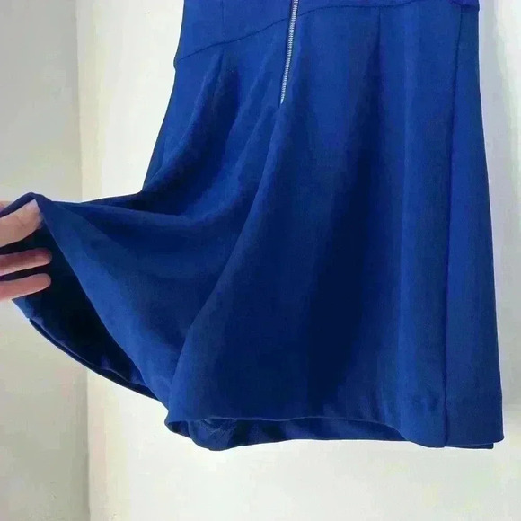 Zara Trafaluc Womens Royal Blue Preppy Prep Skort Romper Girlie Summer Small - Picture 12 of 12